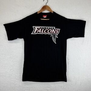Vintage Atlanta Falcons Shirt‎ Mens Medium Black NFL Football Graphic Tee 2000s